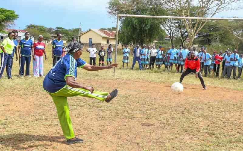 Kabarak University, grannies plant 700 trees at special school