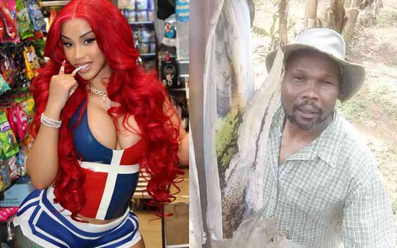 Cardi b reacts to Kenyan TikToker Khesir Johnson, lip syncing to her song