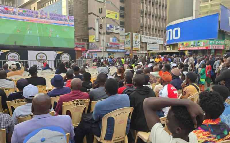 Nairobi's big screens bring CHAN 2024 action to the streets