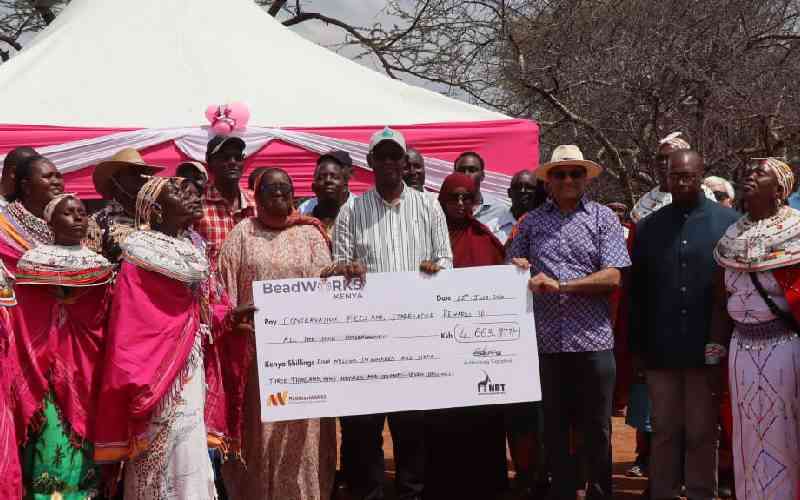 Women in beadwork donate Sh4.6 million to aid in environmental conservation