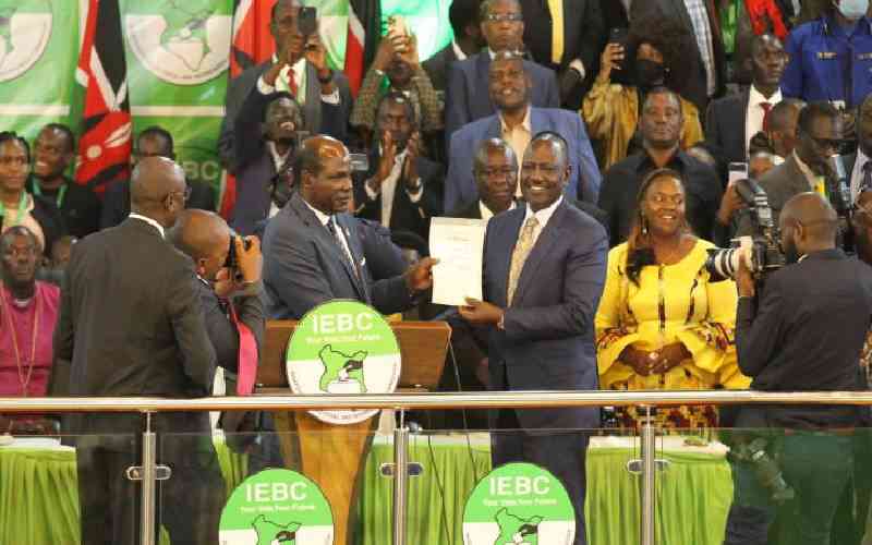 Ruto's acceptance speech; There's no room for vengeance