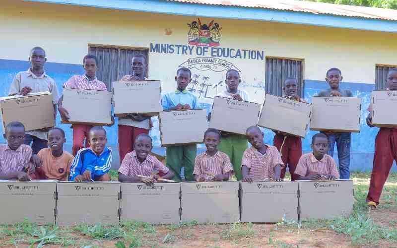 Manda schools hope for improved results after solar lighting donations