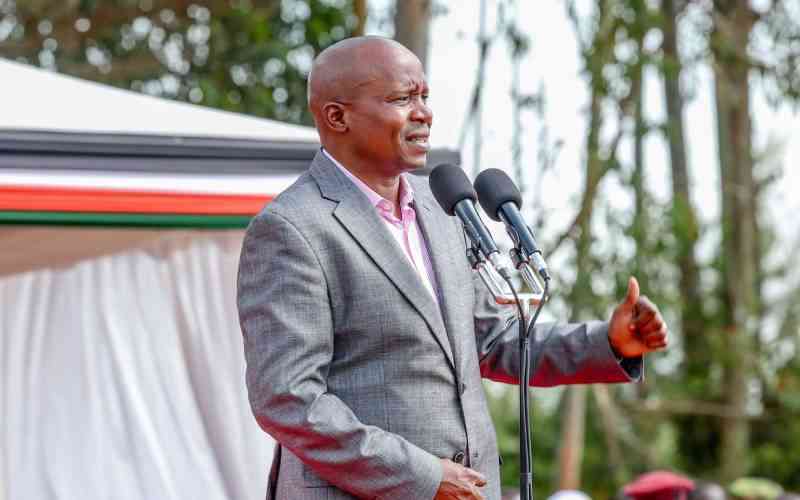 Kindiki warns politicians against using goons to fight rivals