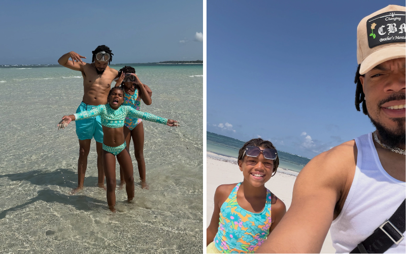Chance the Rapper showcases Kenya's coast during family beach getaway