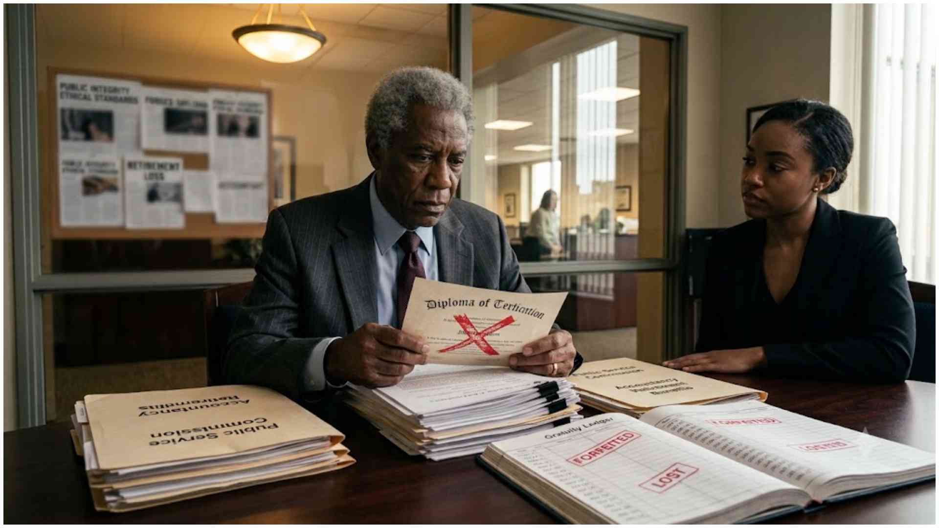 Forged diploma costs accountant 33 years of retirement benefits