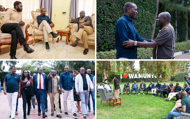 PHOTOS: Gachagua meets Sifuna, Linda Mwananchi team after quiet return from USA