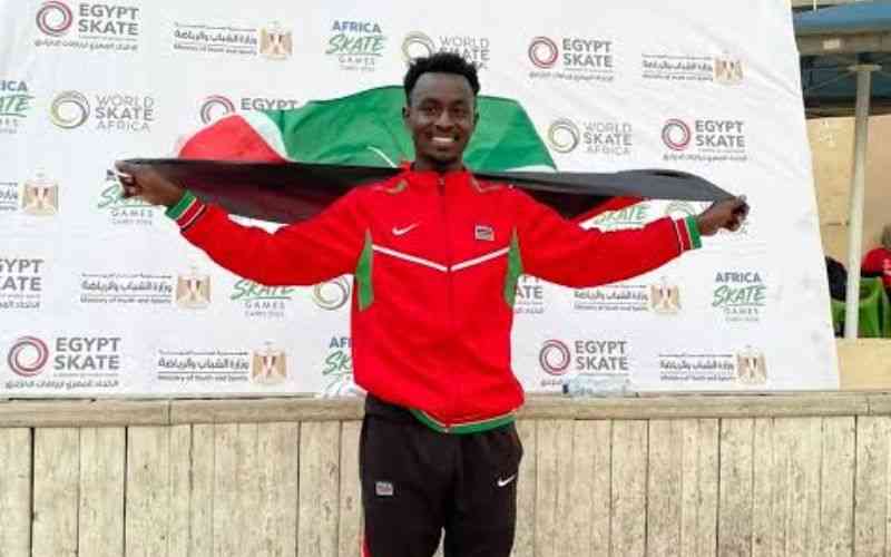 Kenyan skating champion Kevin Kiarie declares bid for Roysambu MP seat