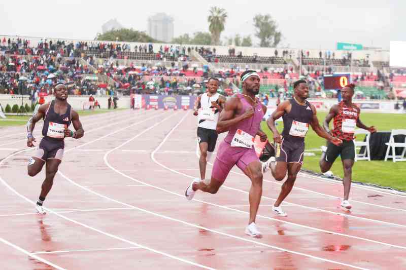 Omanyala floored in 100m as meeting records fall at Kip Keino Classic