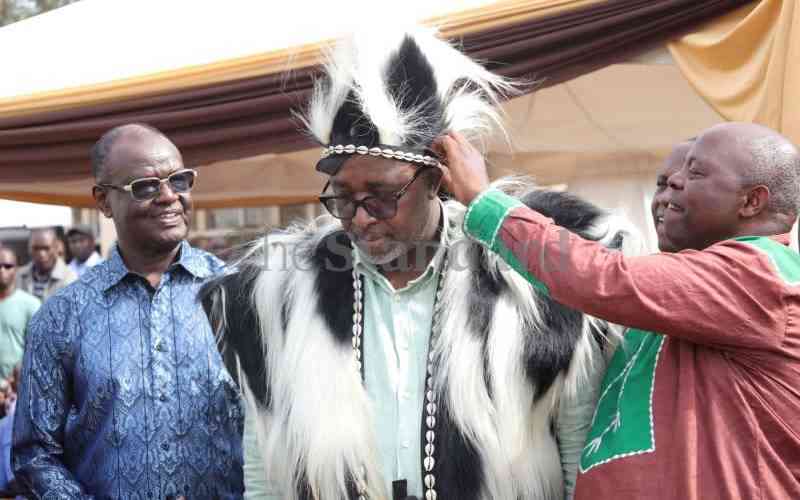 Linturi crowned Ameru spokesman by Njuri Ncheke Council of Elders