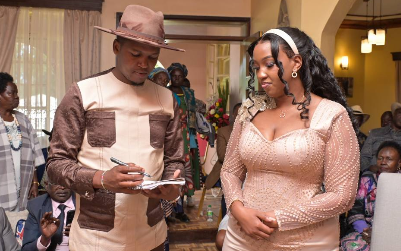 Senator Allan Chesang celebrates engagement with Chanelle Kittony in colourful, high-profile ceremony