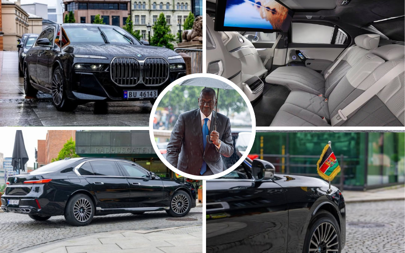 PHOTOS: Details of armoured BMW i7 that chauffeured Ruto during Norway visit