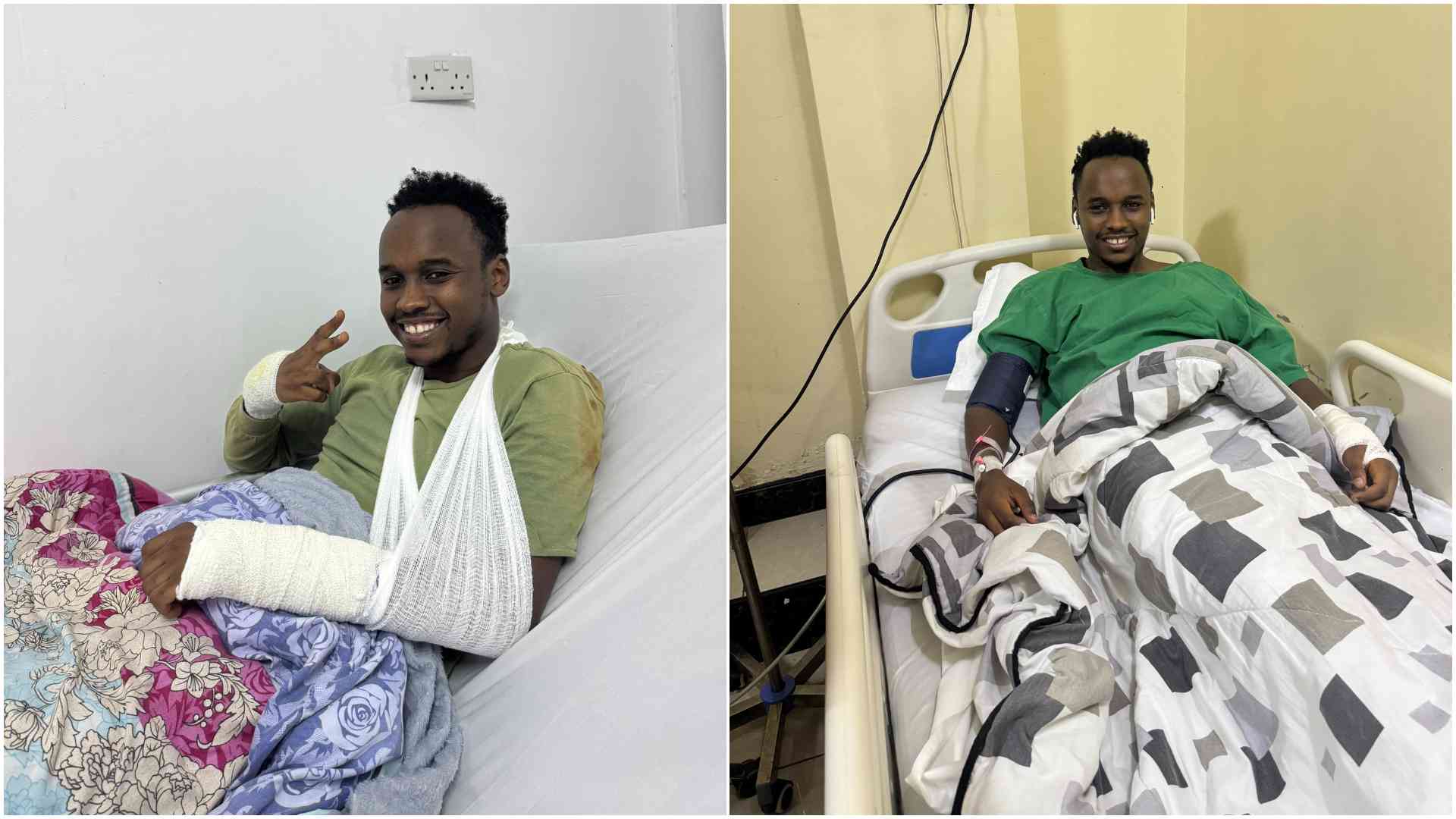 Khalif Kairo undergoes surgery after serious accident left him with fractured hand