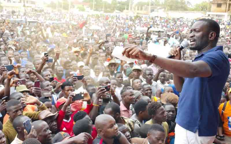 Sifuna announces groundbreaking Kitengela rally, maintains he is still ODM SG