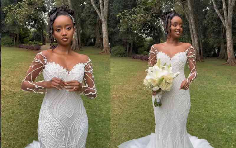 Foi Wambui and fiancee Davis Githinji ties knot weeks after traditional wedding