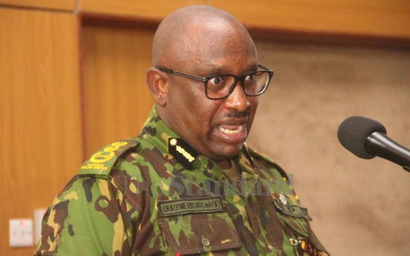Court summons Koome for failure to arrest Defense PS