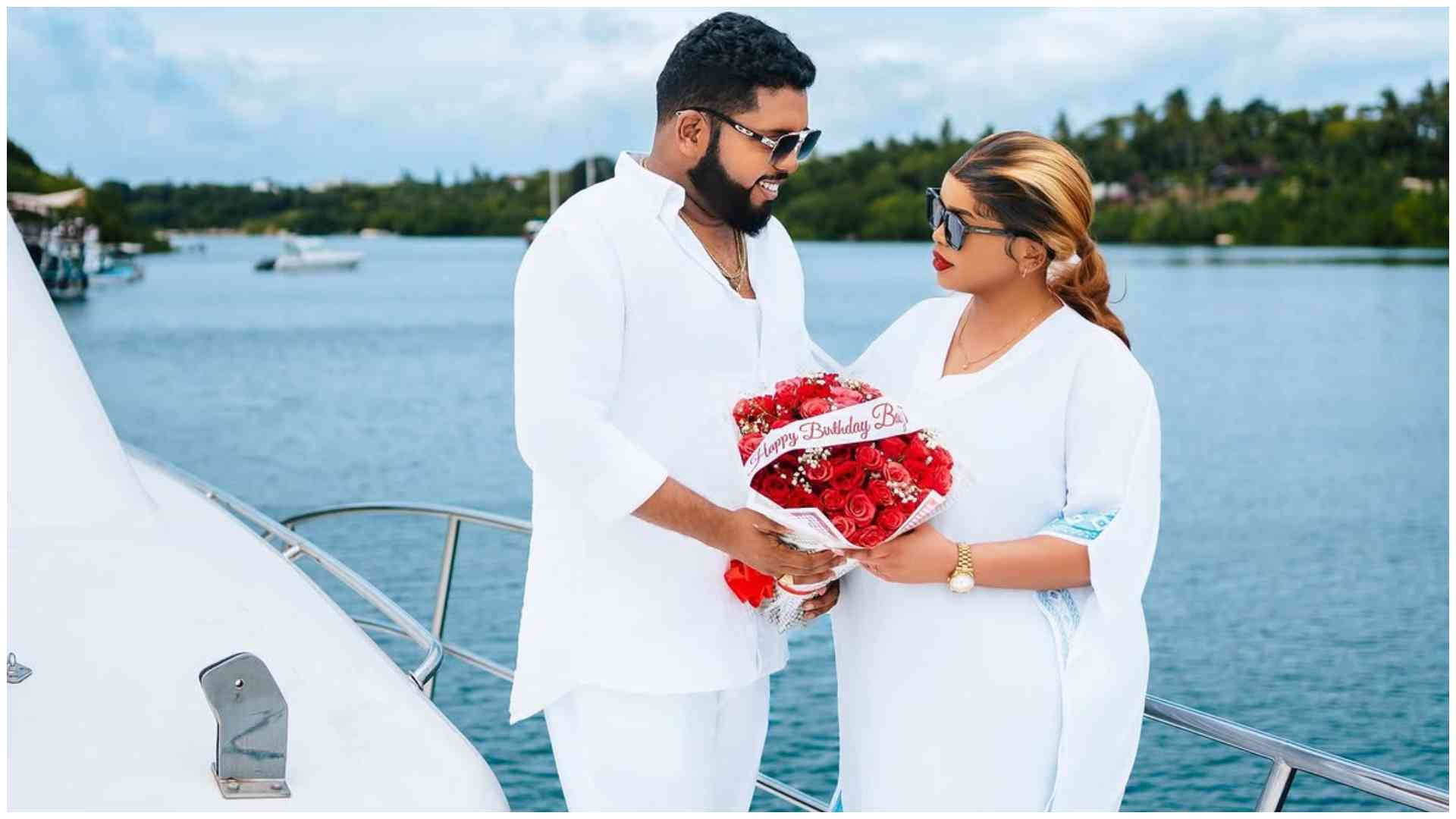 Photos: Rev Natasha celebrates birthday in style with romantic private yacht getaway