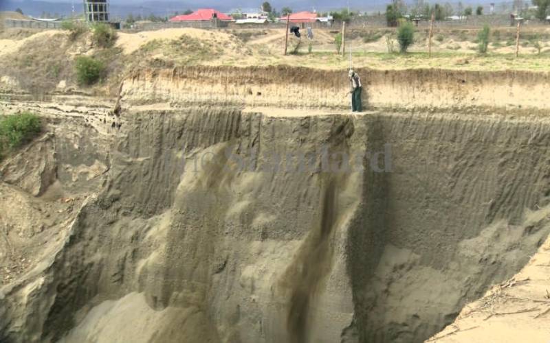 Estate suffers effects of rampant sand harvesting