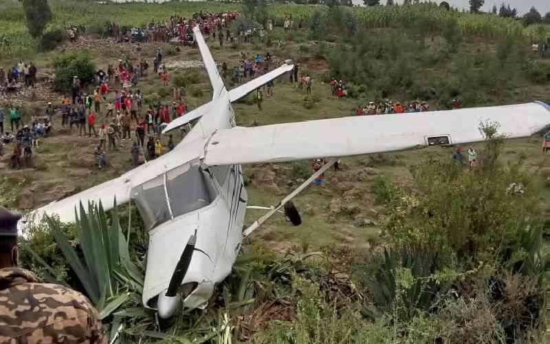 Light aircraft crash lands in Njoro