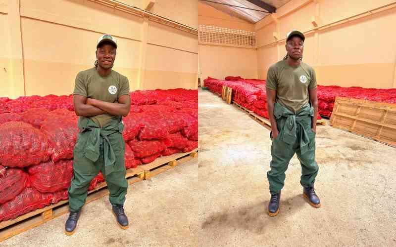 Guardian Angel shows off massive onion harvest after venturing into farming