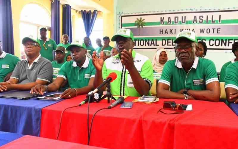 Political storm in Coast as revamped Kadu Asili joins United Opposition team