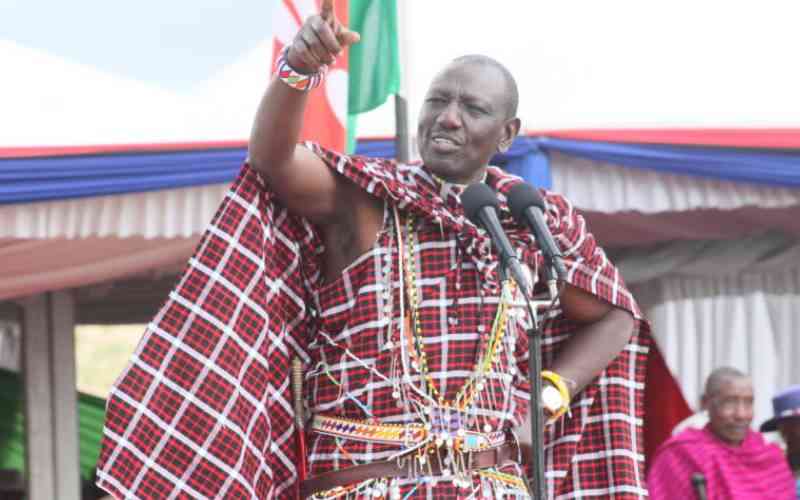 How Ruto's Maasai regalia showed unity, strength