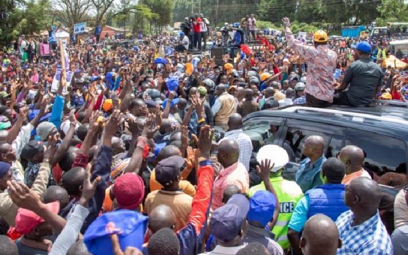 Raila Odinga promises to resettle Trans Nzoia squatters in government land