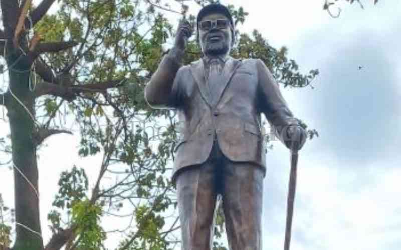Muliro statue unveiled in Kitale town