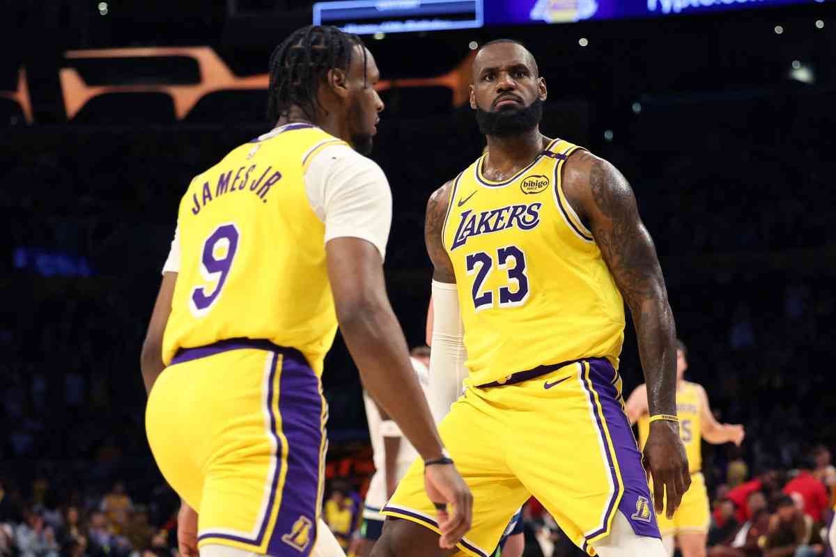 NBA: LeBron, Bronny James make...