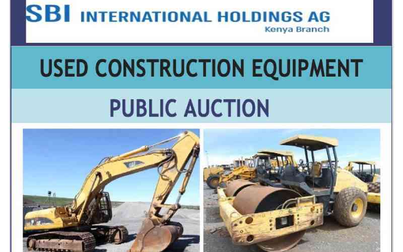 Seize the opportunity: Premium construction equipment auction by SBI International Holding AG  Kenya