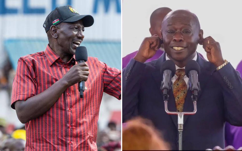 Gloves off as Ruto, Gachagua trade insults in bitter exchange: "You're fat, you're skinny"