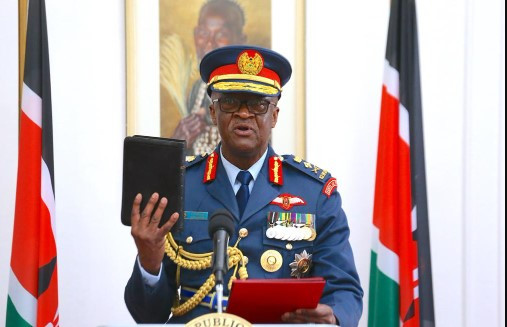 Gen. Ogolla sworn in as new Chief of Defence Forces