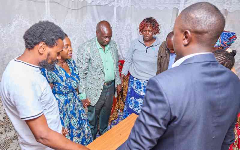 Gachagua condoles family that lost six kin in road accident