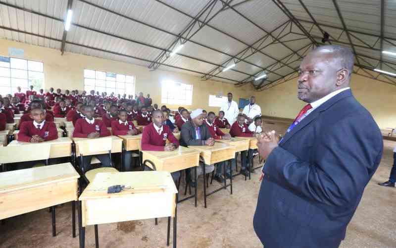 SEPU partners with CDF to deliver desks to school