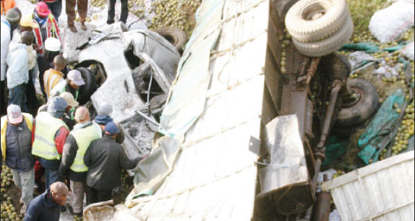 Two perish in road mishap, scores of others injured
