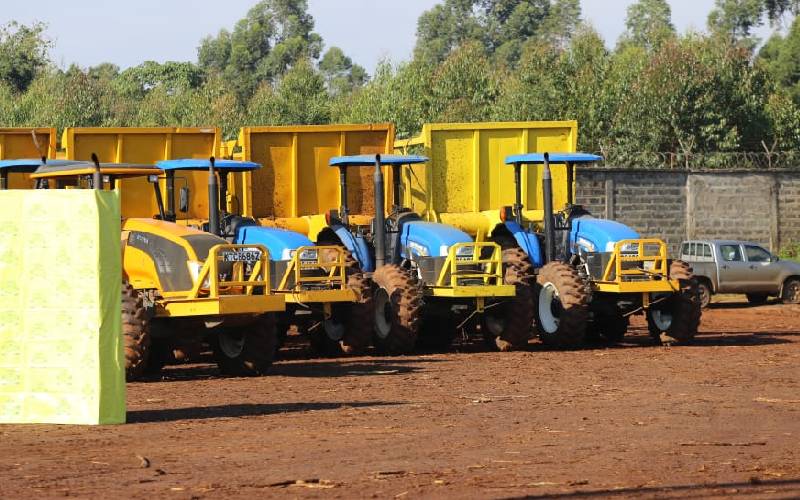 Boost for farmers as West Kenya buys Sh108m tractors
