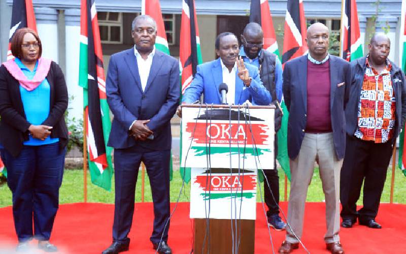 Boost to Raila as OKA leaders to join Azimio