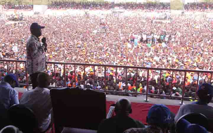 Brace for a tsunami, says Raila ahead of his big day