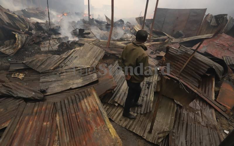 Trader counting losses after the morning fire