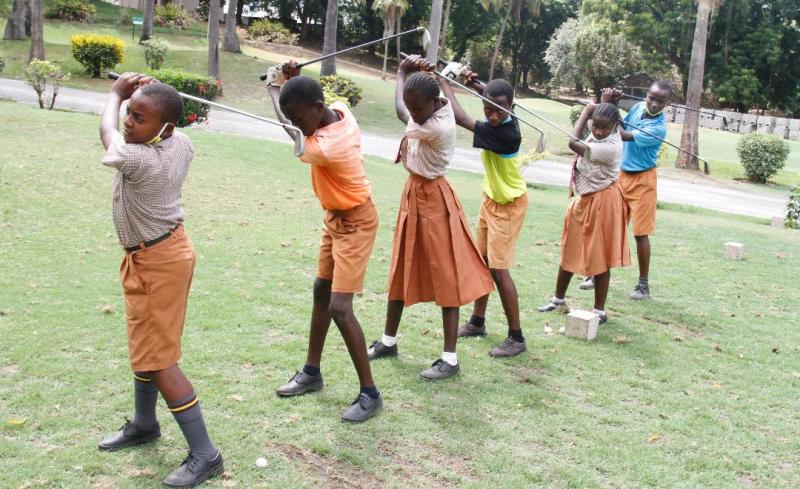 Teaching golf in schools will create champions in Kenya Open and Savannah Classic tournaments : The standard Sports