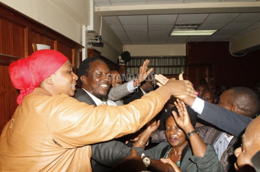 CORD and Jubilee MPs unite in song and dance after securing bail