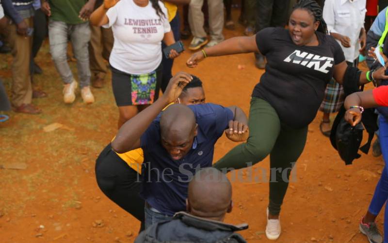 aspirant. Police were forced to step in and...