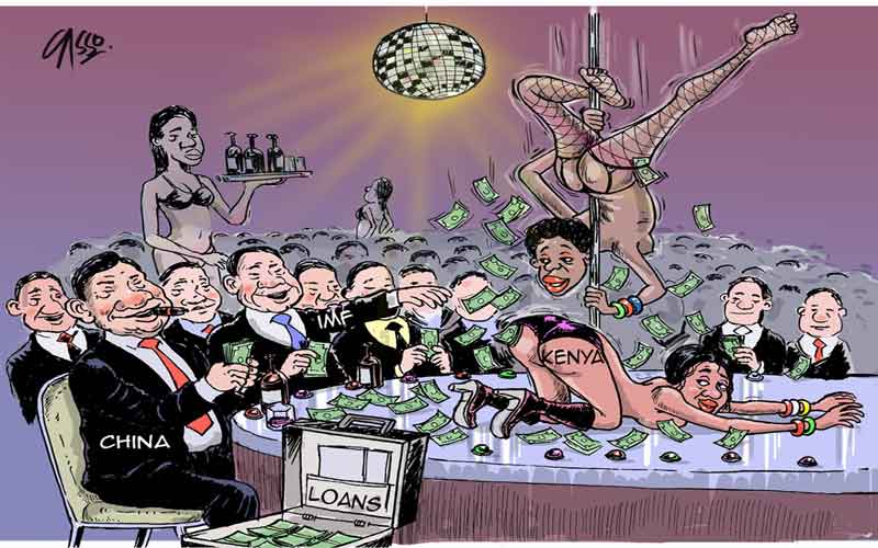 Editorial Cartoon: Kenya vs Creditors