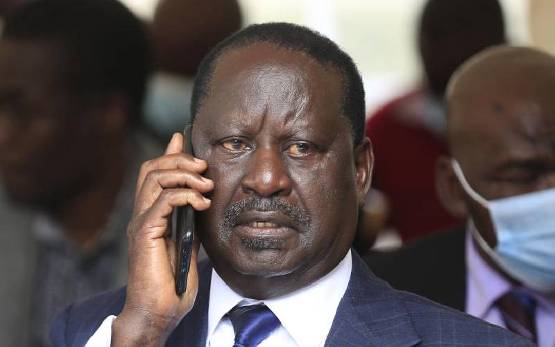 Raila Odinga Taken To Hospital