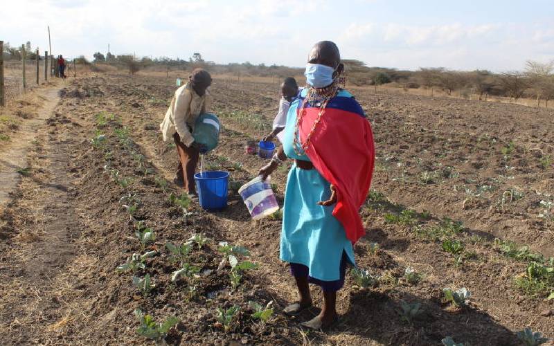 Elderly women manage access to water in drought-hit Kitengela