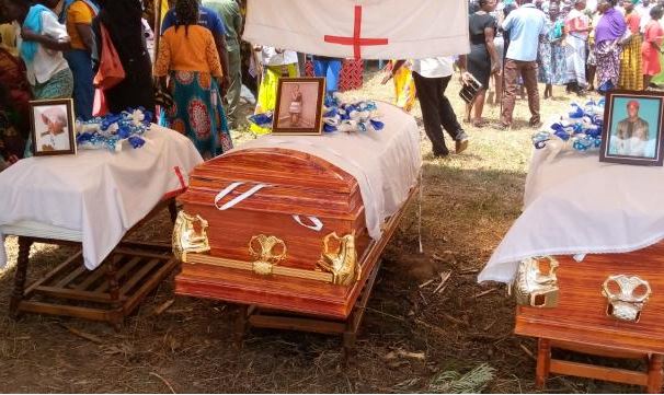 Family members who died in arson attack buried