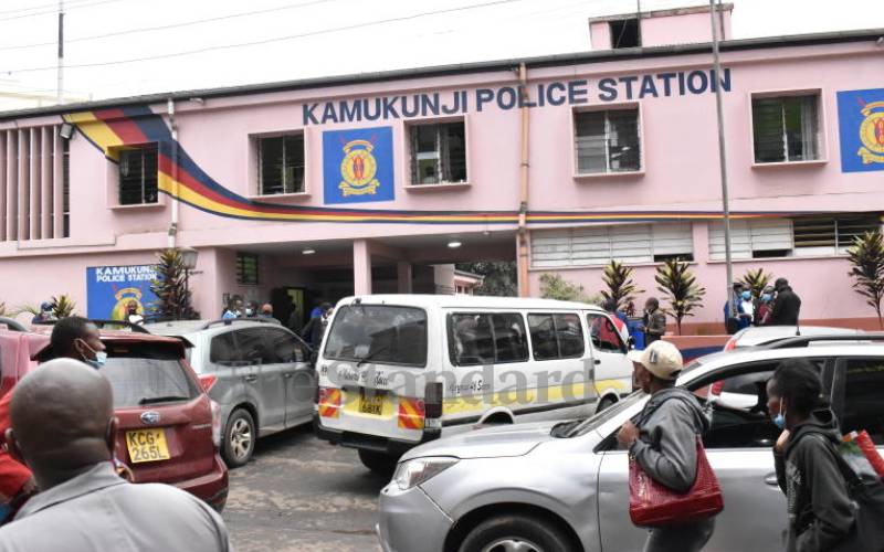Wanjigi spent the night at Kamukunji Police Stn.