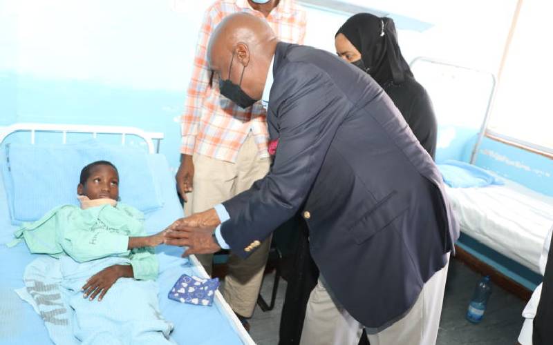 Gideon comes to rescue of Lamu boy who fell from cashewnut tree