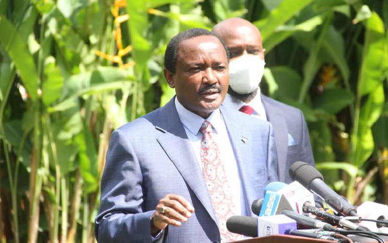 Go to DCI and clear your name, Kalonzo now tells DP Ruto