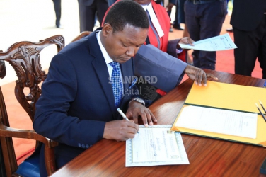 Governor Mutua in action from Facebook