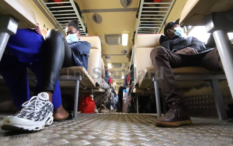 Passenger inside First sleeper Class